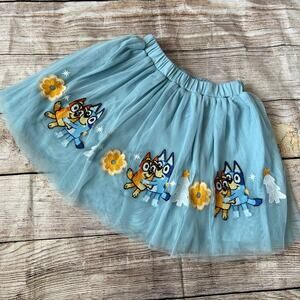 Hanna Andersson Bluey Holiday Tulle Skirt (100/4Y)